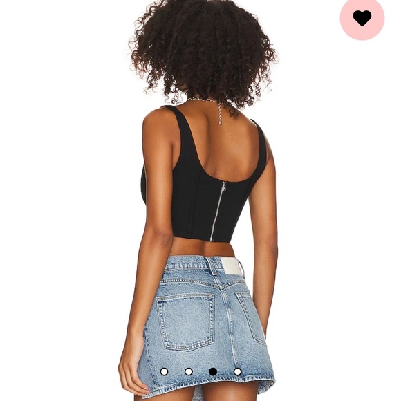 New NBD Revolve black corset crop top XS - Picture 7 of 9